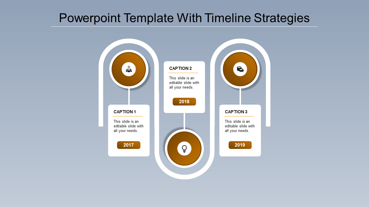 Impressive Timeline PowerPoint Template and Google Slides